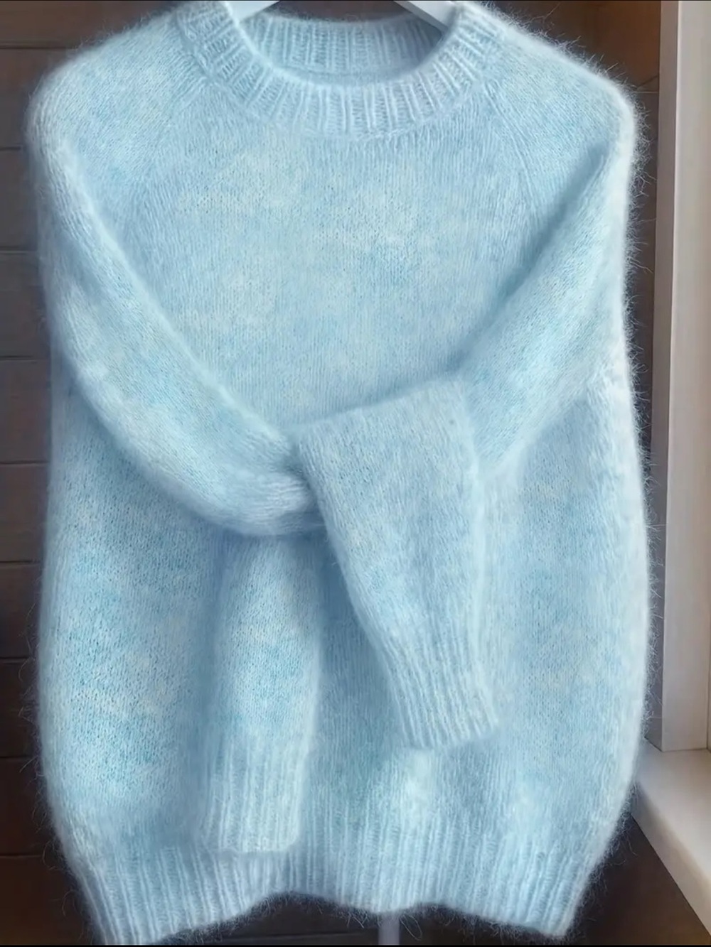 100% Mohair Babyblue Sweater